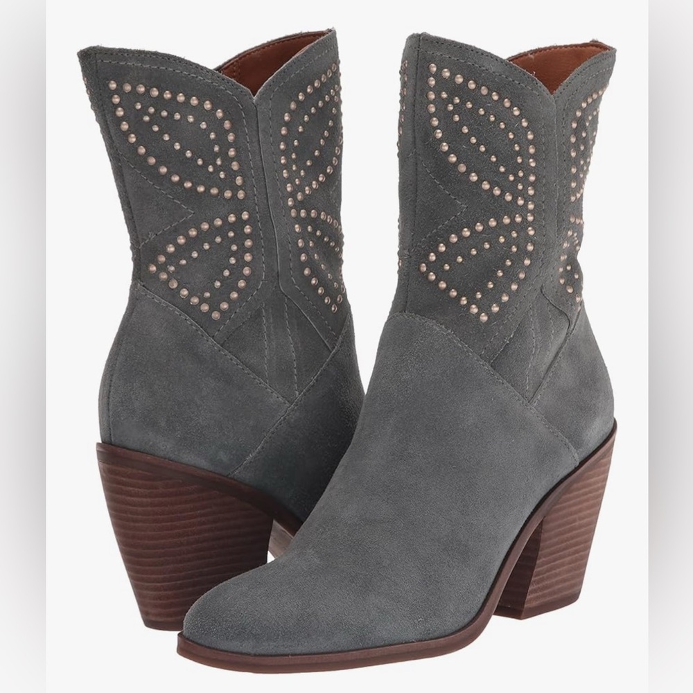 NWOB Lucky Brand Lakelon Western Ankle Boot 7